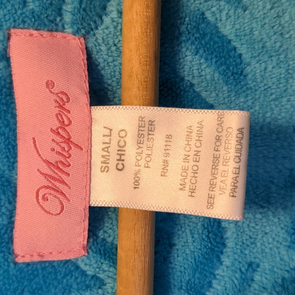 Whispers Size S Sleeveless Zip Front House Coat Robe Coverup w/Pockets - Picture 6 of 13